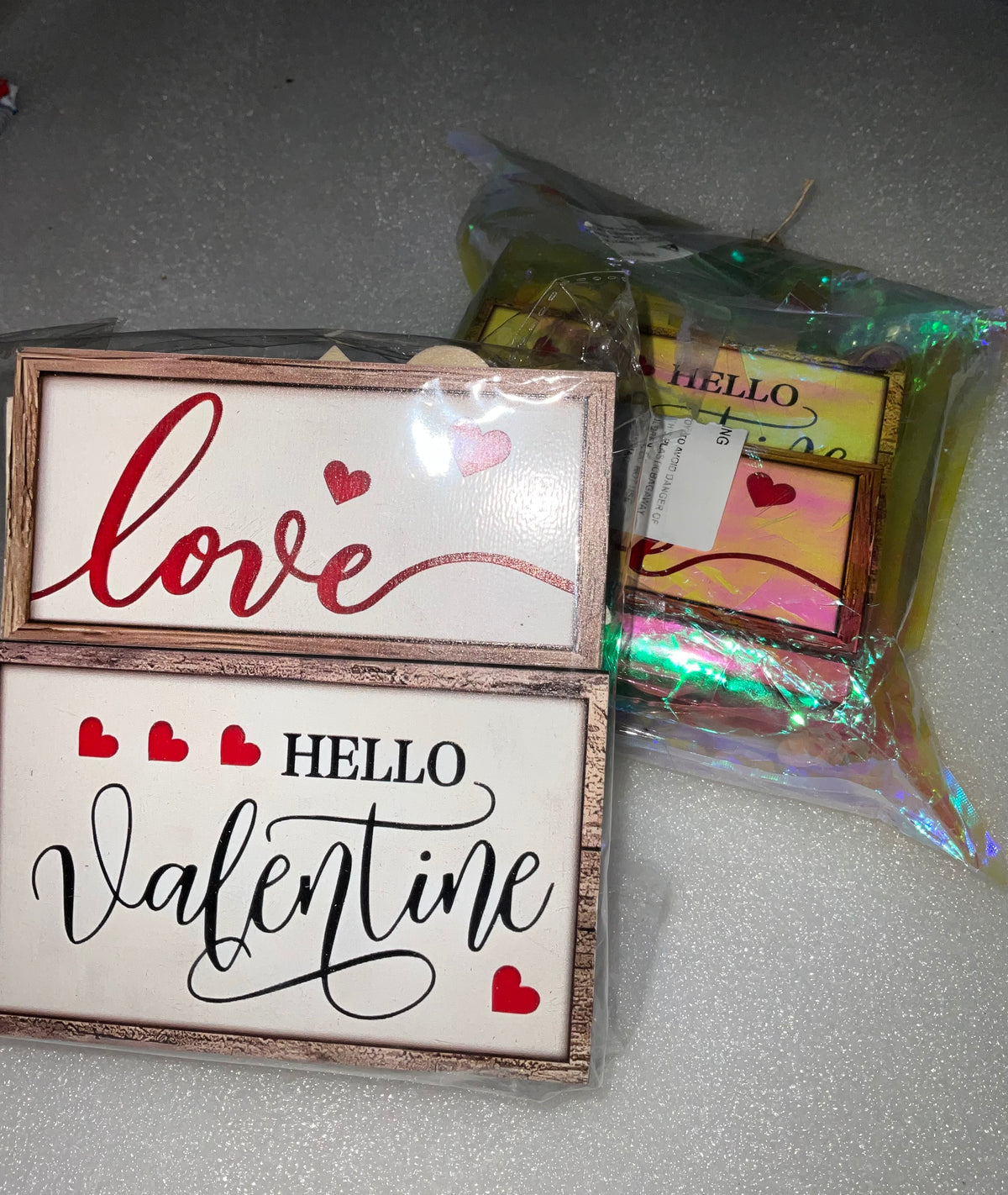 Be My Valentine Tiered Tray Kit – Mega 20+ Piece Wooden Decor Set
