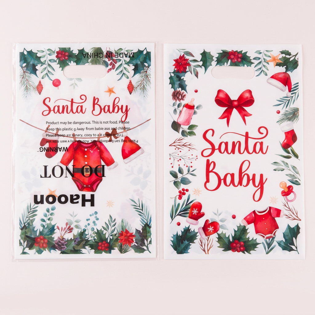 Santa Baby Christmas Party Decor Bundle with Snowman Cutouts